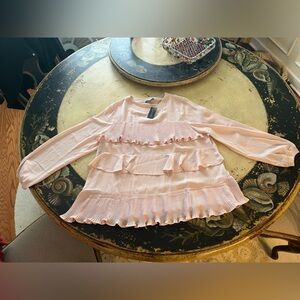 NWT Lane Bryant tiered ruffle shirt